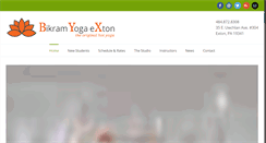 Desktop Screenshot of bikramyogaexton.com