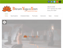 Tablet Screenshot of bikramyogaexton.com